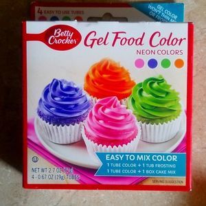Betty Crocker 4c Gel food colors NEON